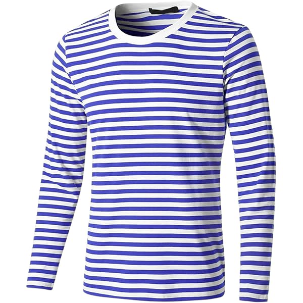 SOLS Mens Marine Long Sleeve Stripe T-Shirt (S) (White/Navy